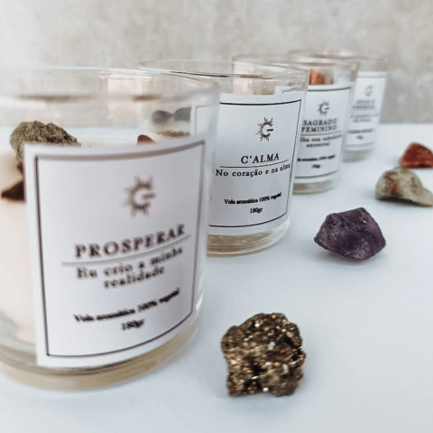 Vela Aromática Prosperidade Gokai em pote de vidro