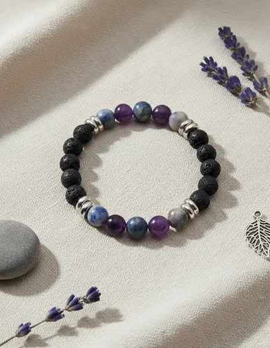 Pulseira mística Sabedoria com pedras naturais