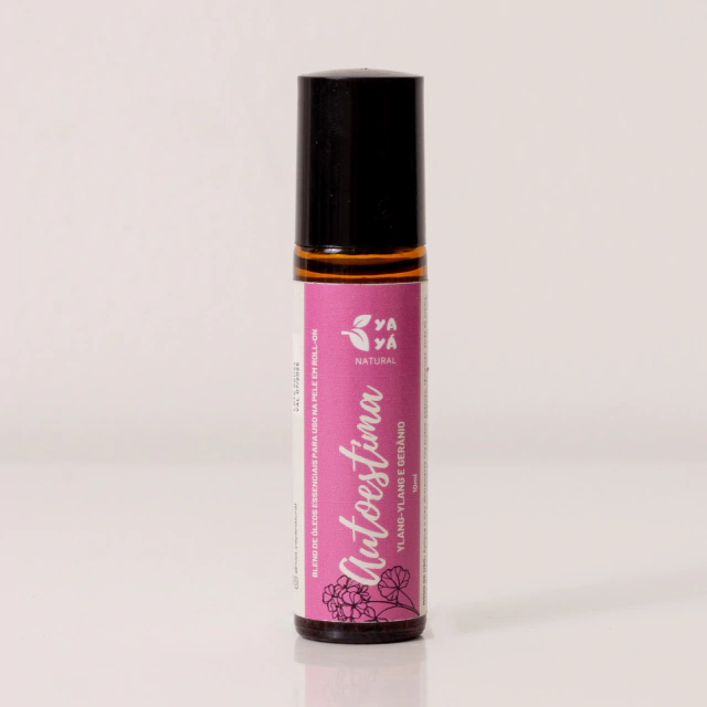 Blend roll-on Yayá Natural Autoestima com gerânio e ylang ylang 10ml